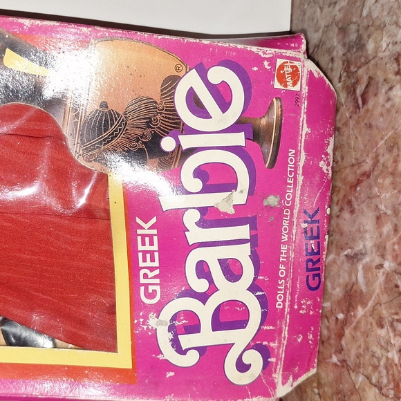 Vintage 1985 Mattel Barbie Greek Barbie Doll Dolls of the World in Box - Picture 2 of 6